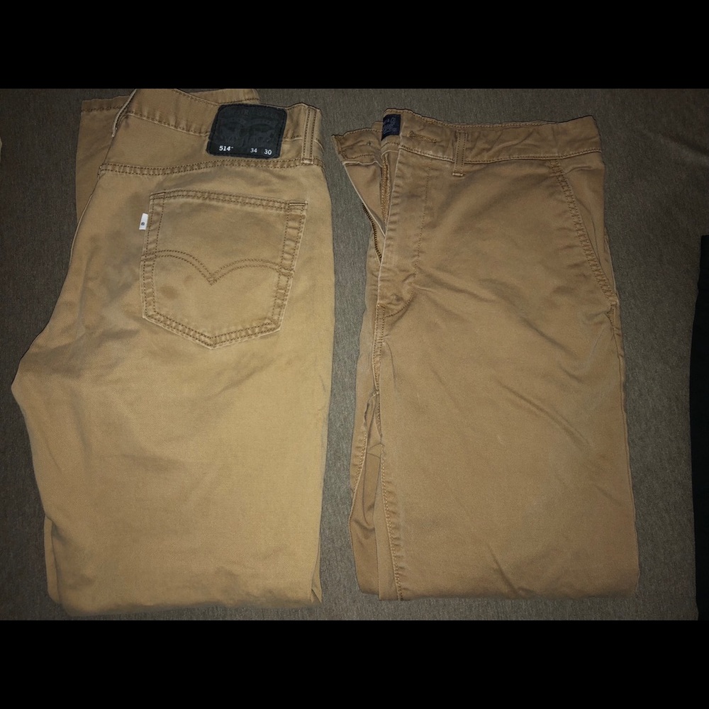 TWO Men’s Levi Khakis 34/30
